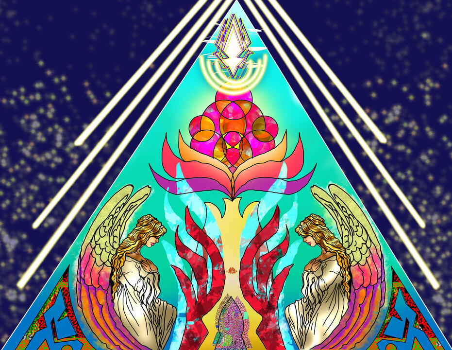 Soul Garden, digital illustration made in Procreate on iPad, 2021