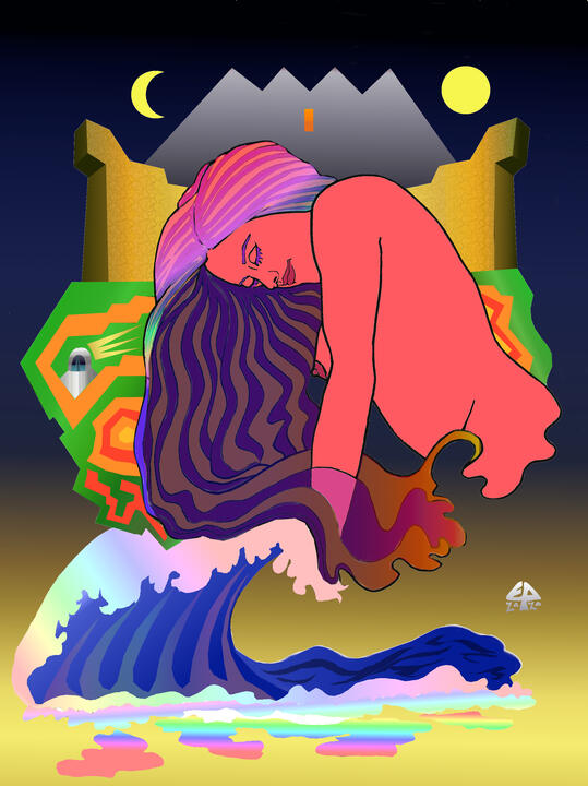 Tomorrow Never Knows, digital illustration, 2020