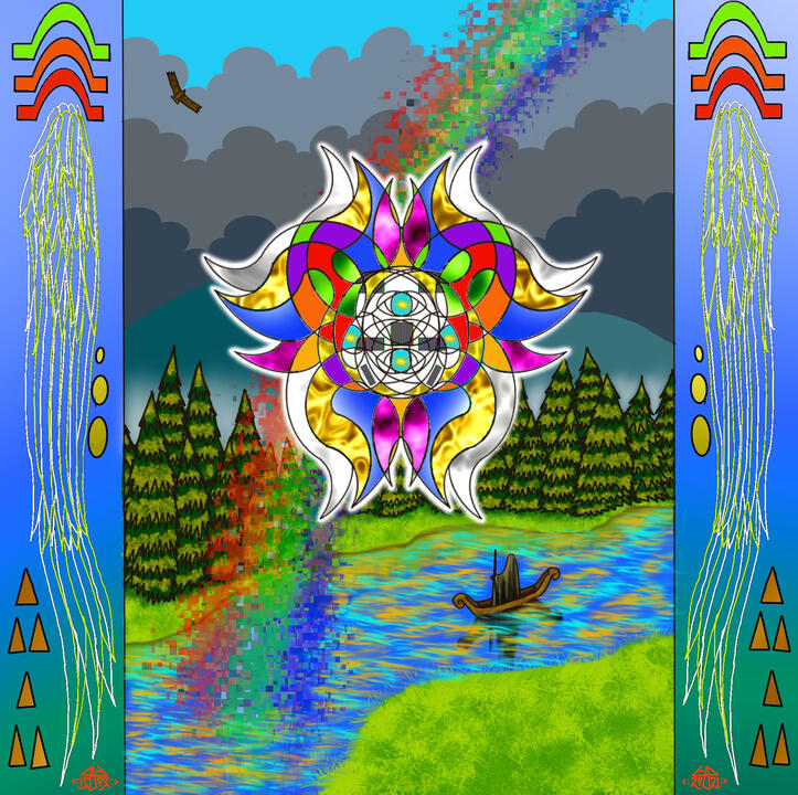 After The Storm, digital illustration made in Procreate on iPad, 2021