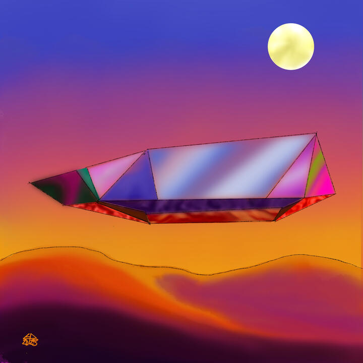Strange Craft, digital illustration made in Procreate on iPad. 2023