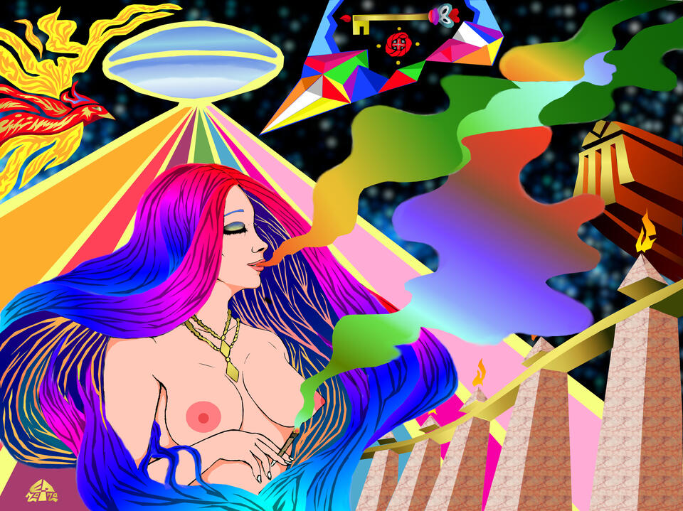 The Trip, digital illustration, 2020