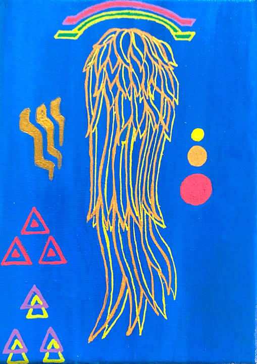 Wing Talisman, 5”x7”, 2026