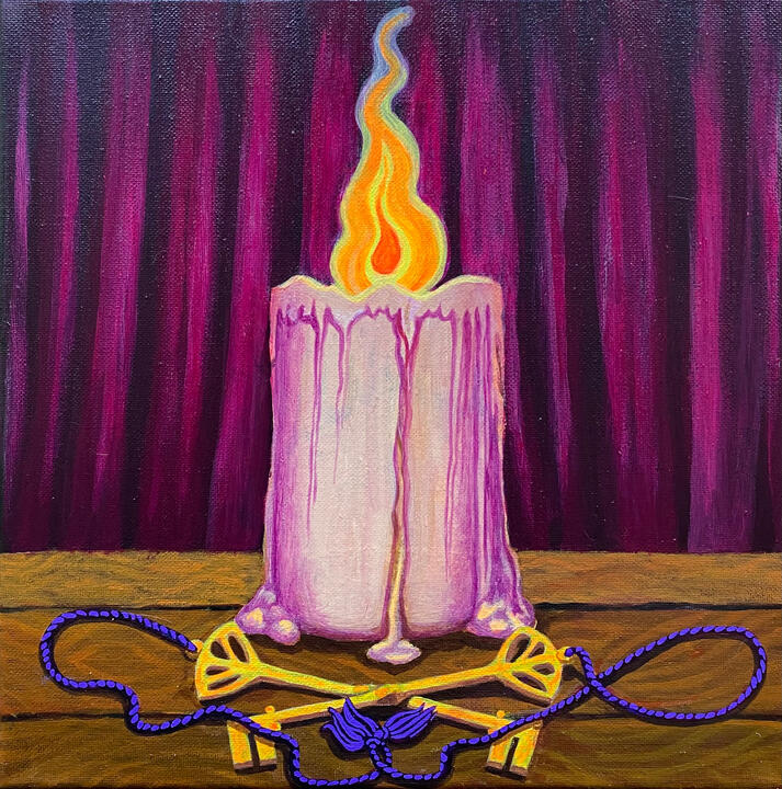 Candle, 12”x12”, 2025 - PRIVATE COLLECTION