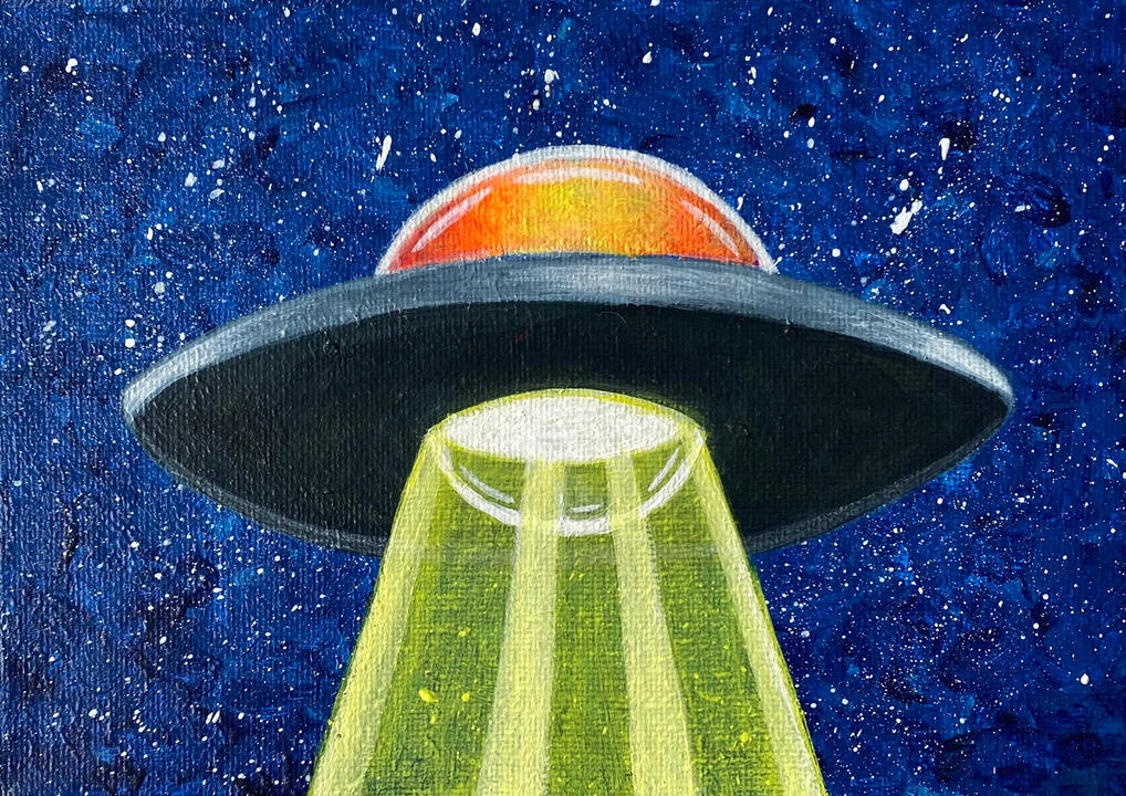 UFO 1, 5”x7”, 2026