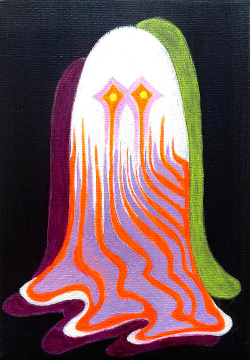 Lil’ Ghost, 5”x7”, 2026 - SOLD