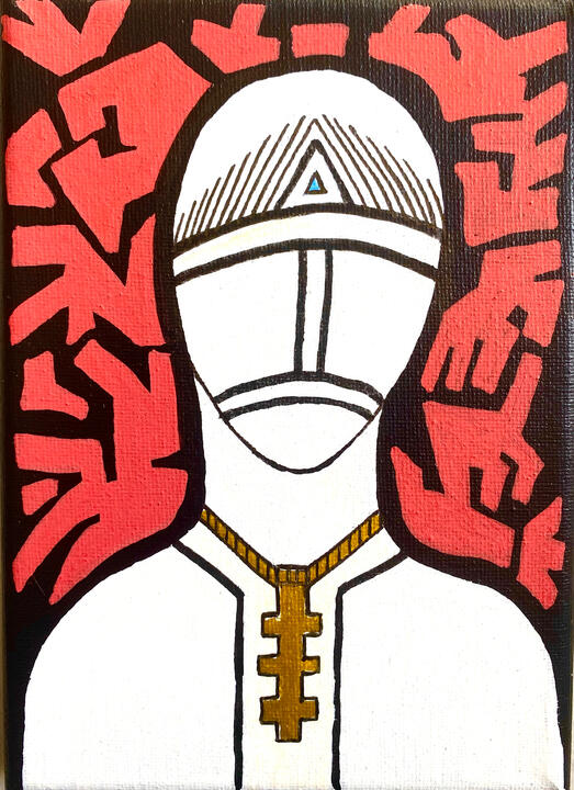 Android B-Boy, 5”x7”, 2026